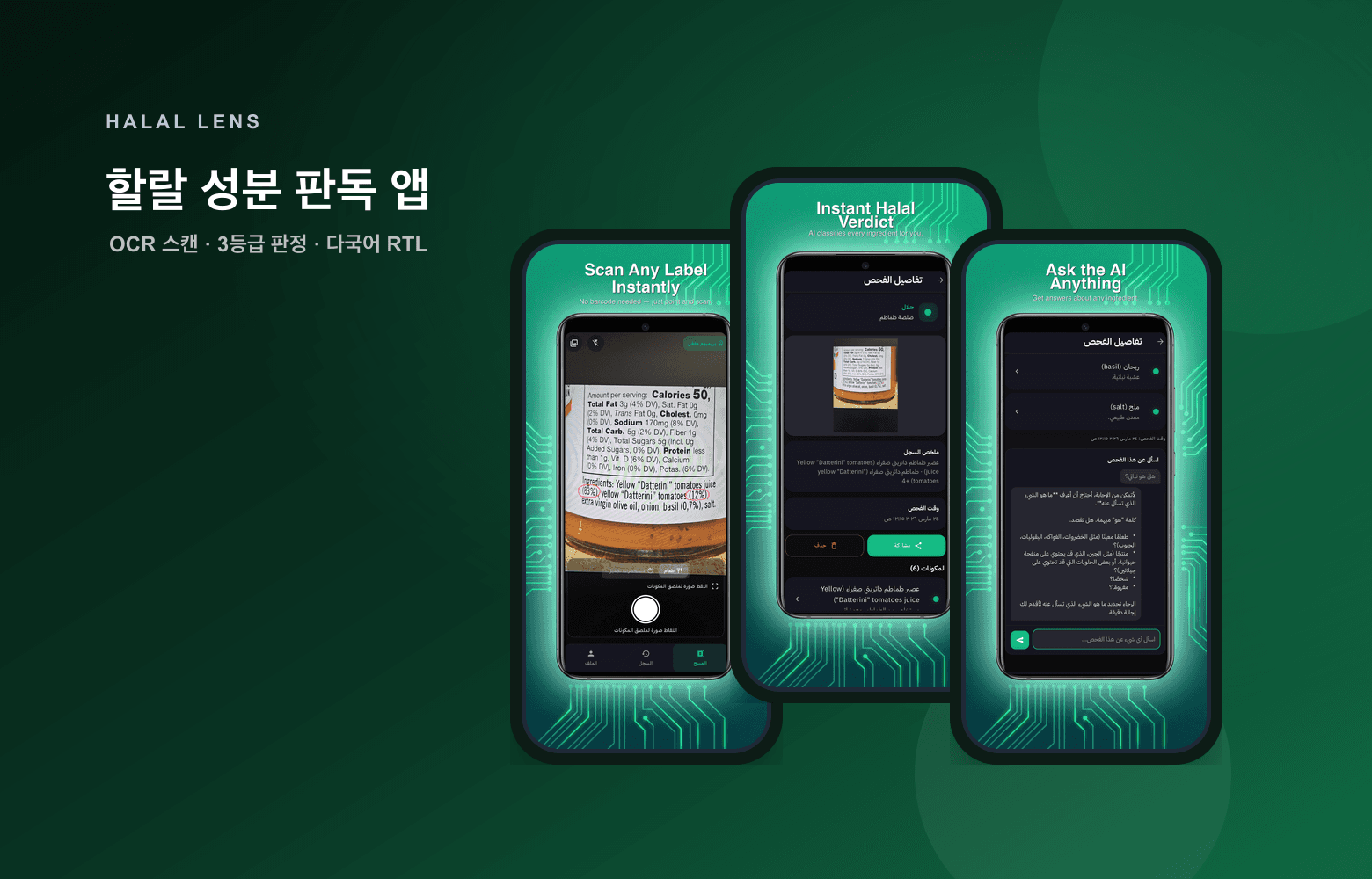 Halal Lens 대표 화면