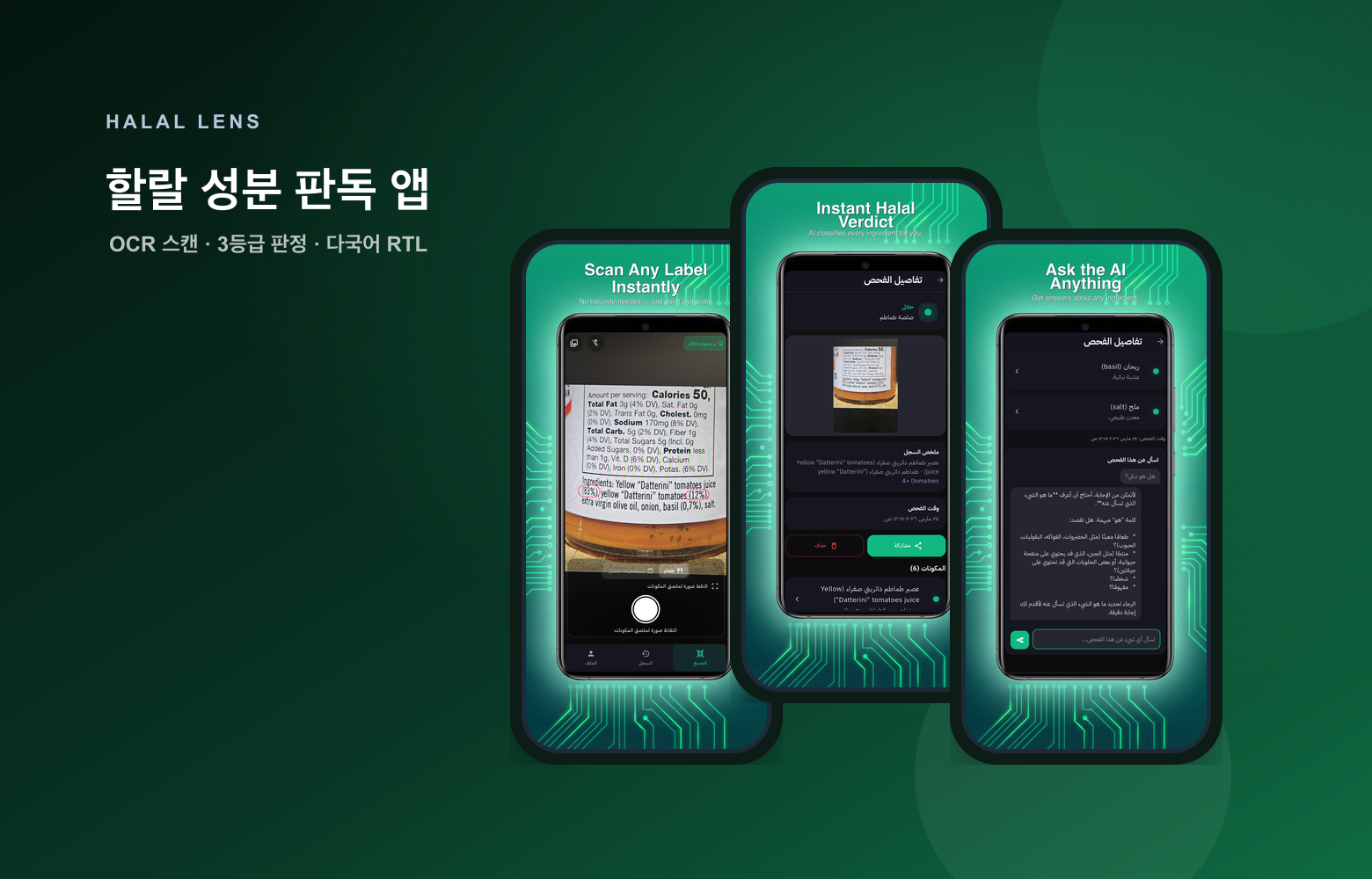 Halal Lens 대표 화면