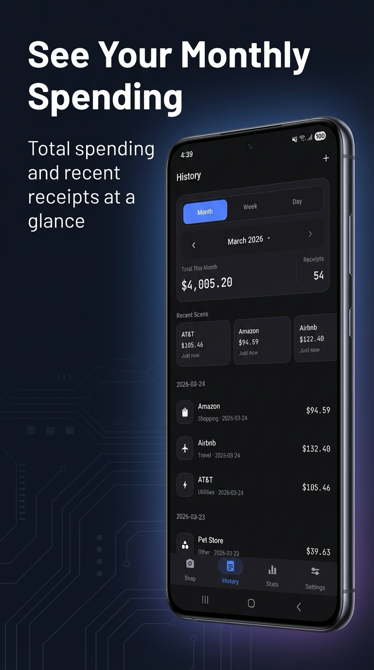 Receipt Snap app screenshot 2