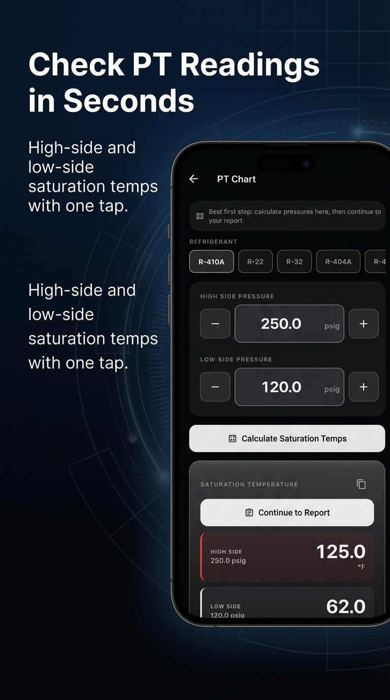 RefriPro app screenshot 2