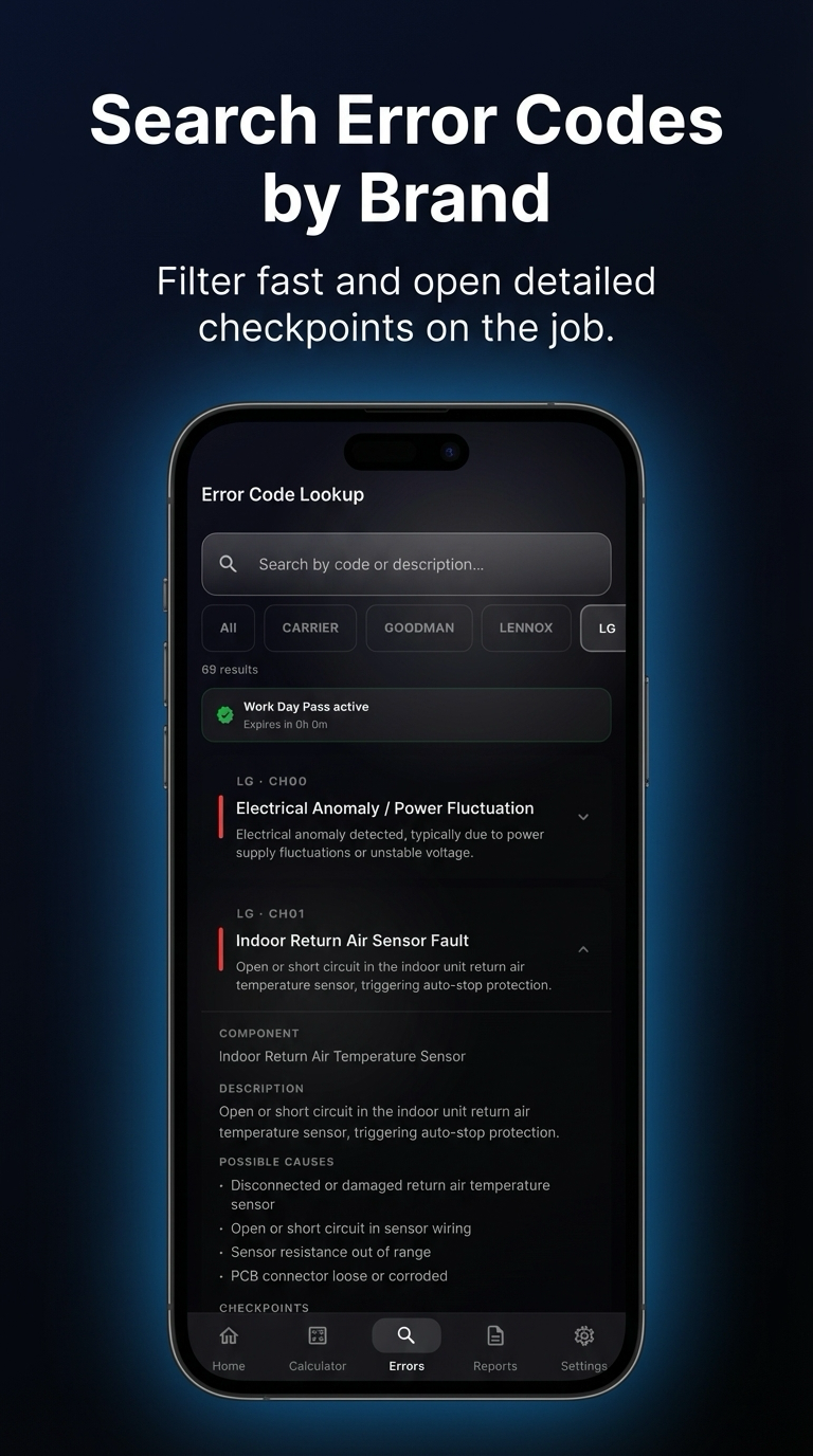 RefriPro app screenshot 3